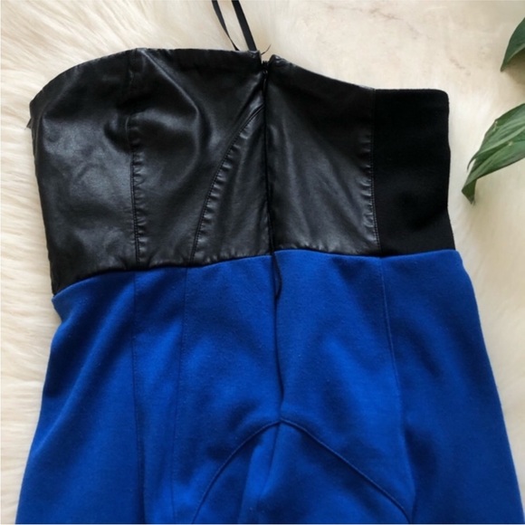 2b Bebe Leather Bodycon Minidress - Picture 2 of 9